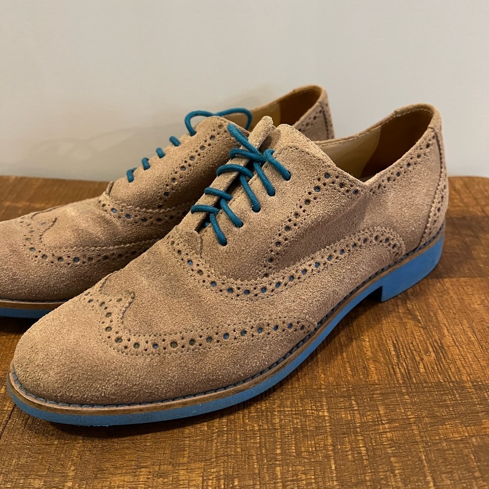 Cole Haan suede oxford loafers